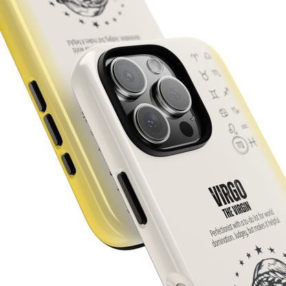 Virgo Phone Case - The Virgin Zodiac Sign - Funny Perfectionist Astrology - Tough Dual Protection Cover