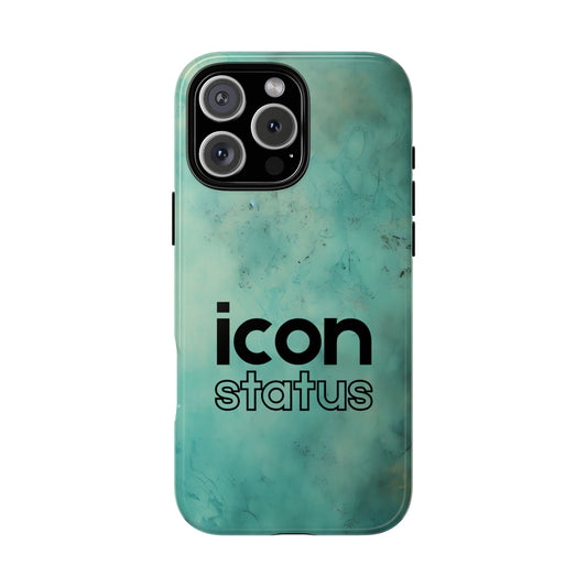 Icon Status Tough Phone Case - Minimalist Word Design