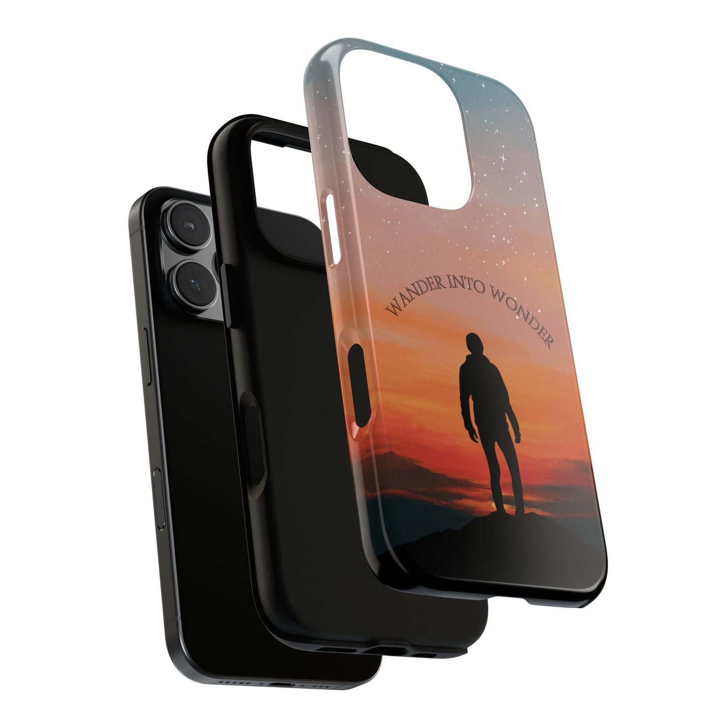Wander Into Wonder Phone Case - Adventure Quote Cover for Popular Smartphones
