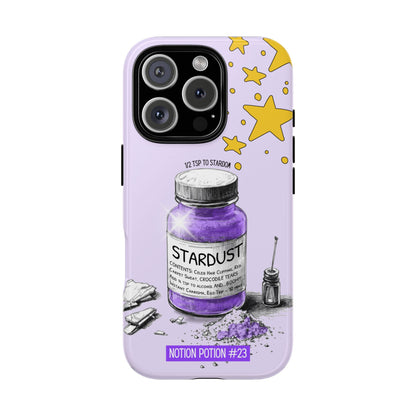 Stardust Phone Case - Notion Potion #23 - Magical Purple Apothecary Jar Design - Tough Case for Popular Smartphones