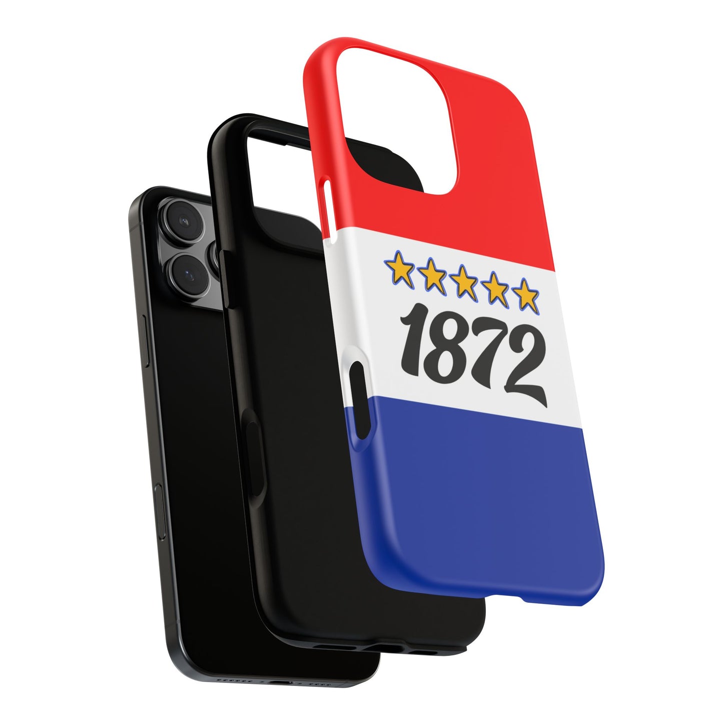 Rangers 1872 Five Star Tough Phone Case - Red White Blue Stripes - Scottish Football Heritage Case