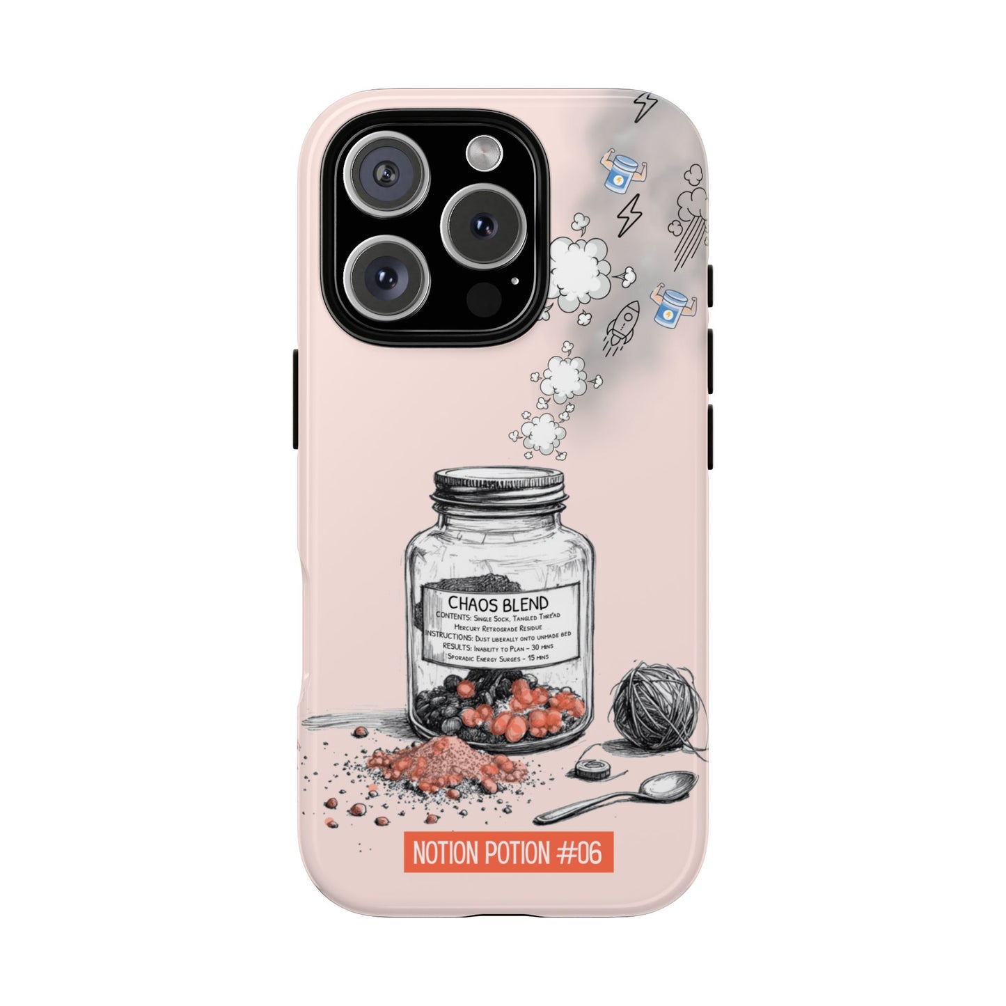 Chaos Blend Phone Case - Notion Potion #06 - Quirky Magic Potion Jar - Tough Case for Popular Smartphones