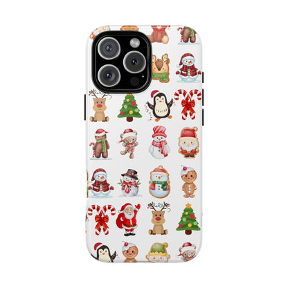 Christmas Characters Cute Festive Icons Tough Phone Case
