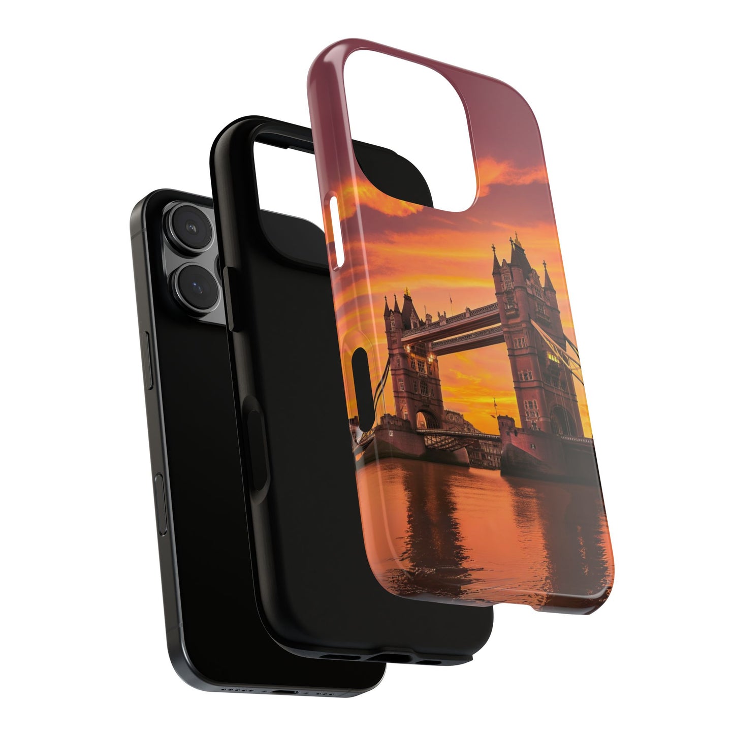 Tower Bridge Sunset - London Landmark Phone Case - UK Skyline Tough Dual Protection Cover