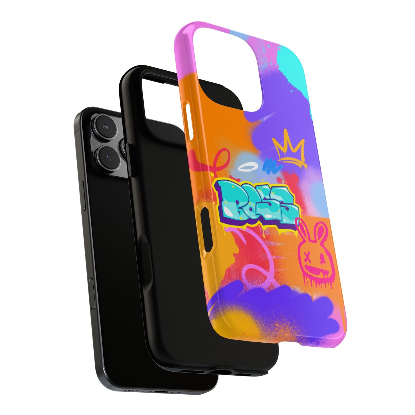 Boss Graffiti Tough Phone Case - Neon Street Art Style - Urban Spray Paint Design