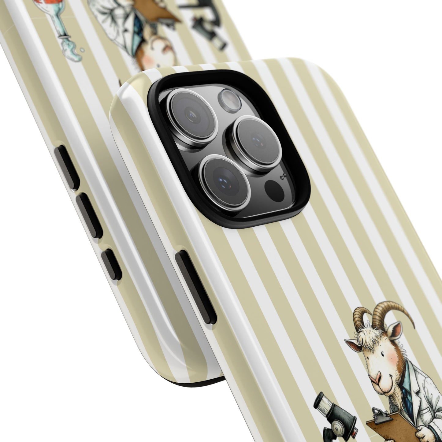 Chaos Grazing Goat Phone Case - Scientist Goat Design - Sarcastic Animal Tough Case