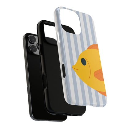 Cute Yellow Fish Phone Case - Minimal Ocean Animal Illustration