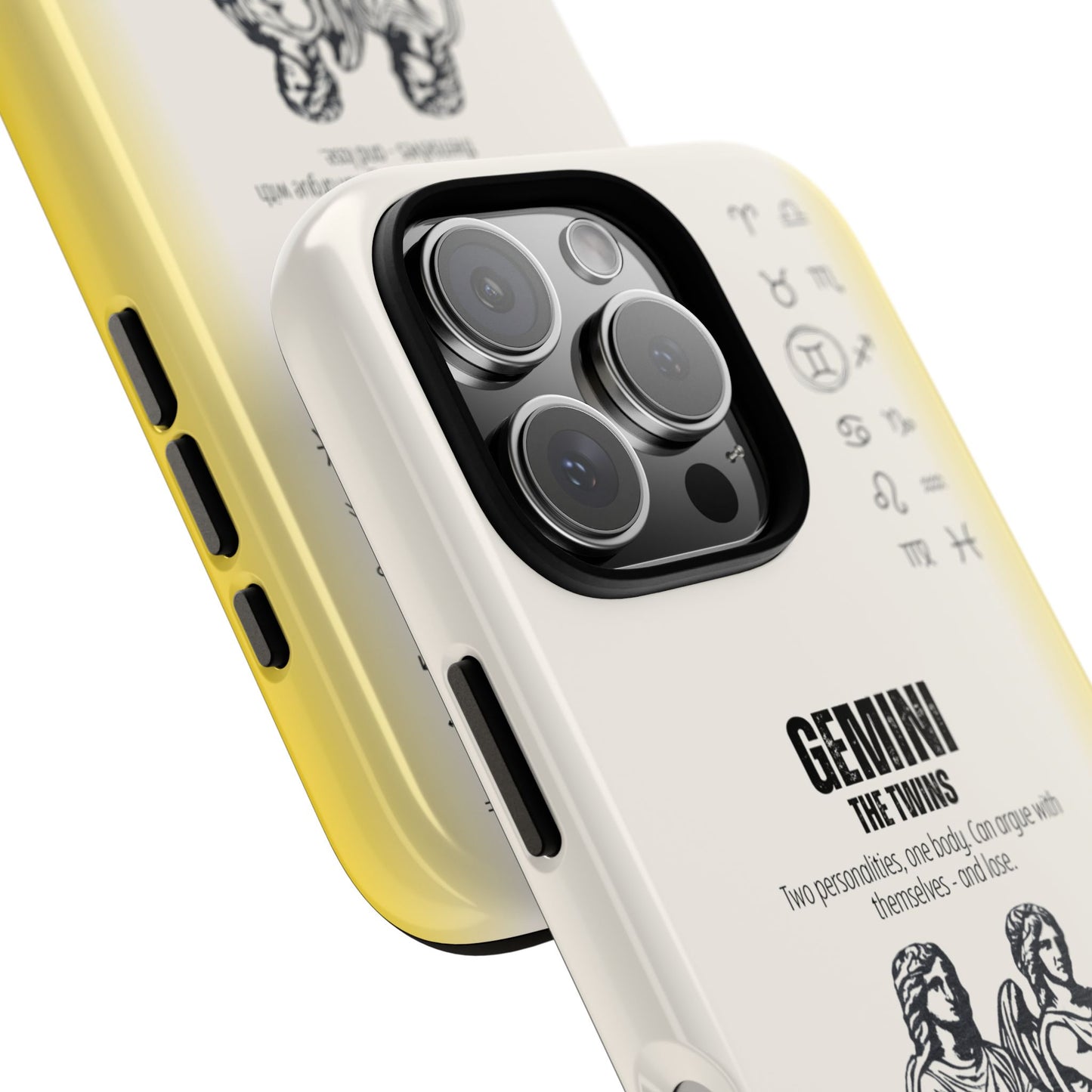 Gemini Phone Case - The Twins Zodiac Sign - Funny Astrology Humor Gift - Tough Dual Protection Cover