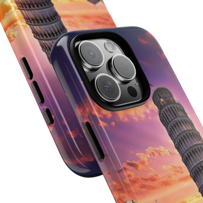 Leaning Tower of Pisa Sunset - Italy Landmark Phone Case - Tuscany Skyline Tough iPhone & Samsung Cover