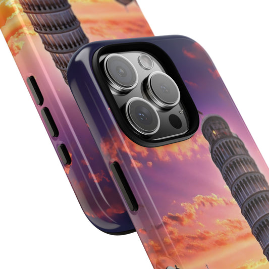 Leaning Tower of Pisa Sunset - Italy Landmark Phone Case - Tuscany Skyline Tough Dual Protection Cover