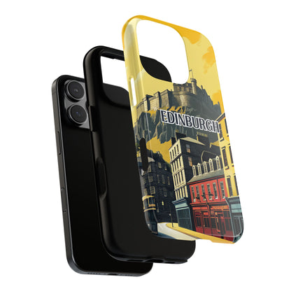 Vintage Edinburgh Travel Phone Case for iPhone 16 15 14 13 12 11 Pro Max, Samsung Galaxy S25 S24 S23 S22 S21 S20 Plus Ultra and Google Pixel