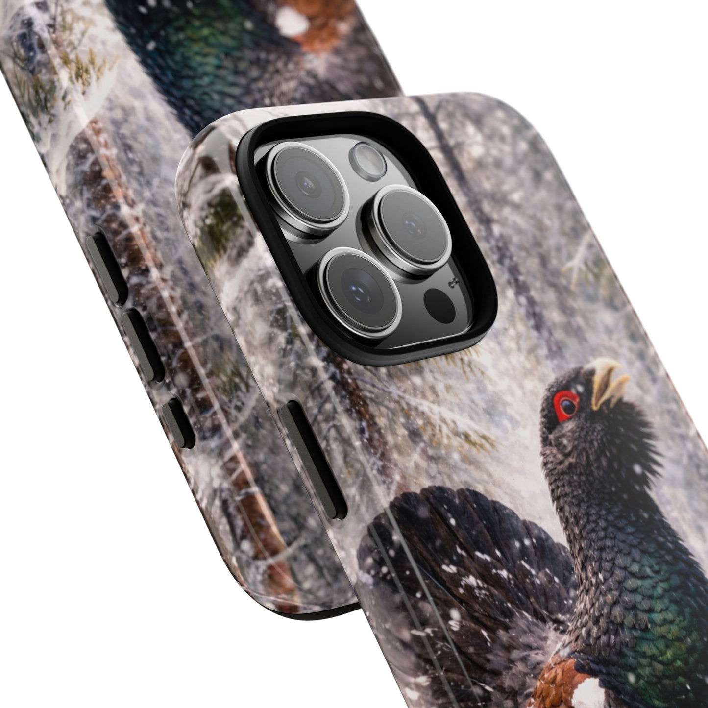 Capercaillie Phone Case - Winter Woodland Bird Watercolour - Wildlife Tough Case