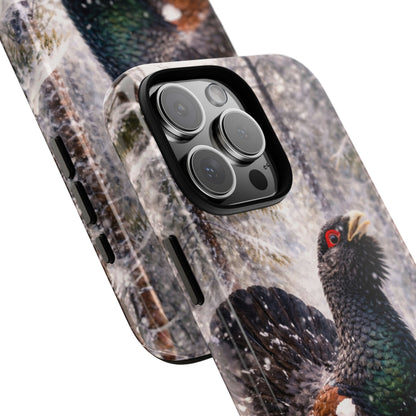 Capercaillie Phone Case - Winter Woodland Bird Watercolour - Wildlife Tough Case