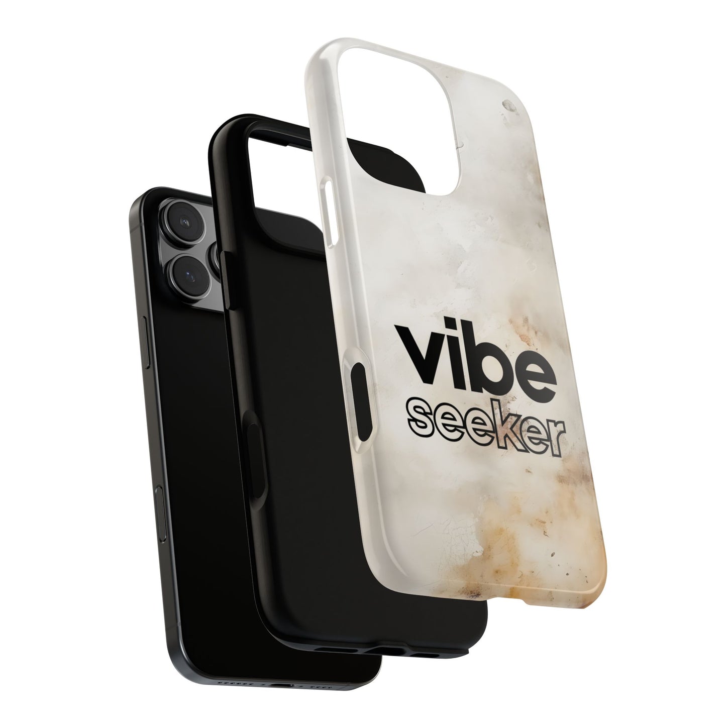 Vibe Seeker Tough Phone Case - Minimalist Word Design