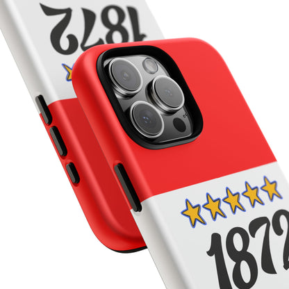 Rangers 1872 Five Star Tough Phone Case - Red White Blue Stripes - Scottish Football Heritage Case