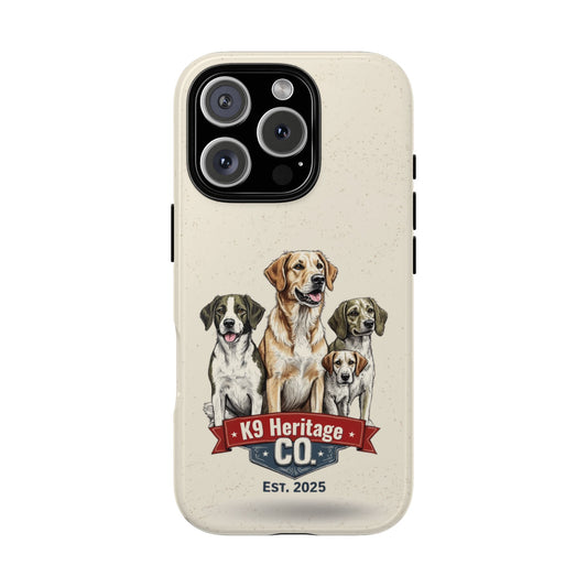 K9 Heritage Co. Phone Case - Vintage Dog Breed Design for iPhone & Samsung - Retro Gift for Dog Lovers - Classic Pup Aesthetic