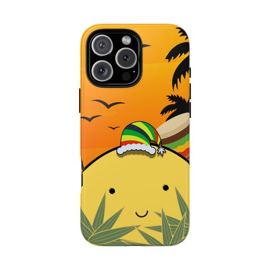 WanderBlob in Jamaica - Reggae Sunset Travel Art Tough Phone Case