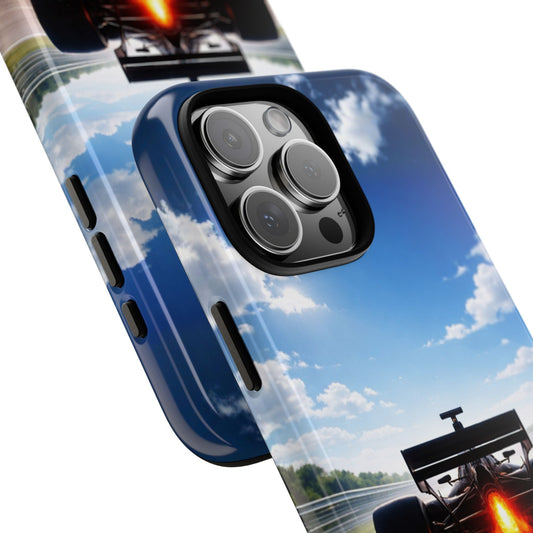 Two States Motorsport Phone Case - Daytime Race Car Silhouette