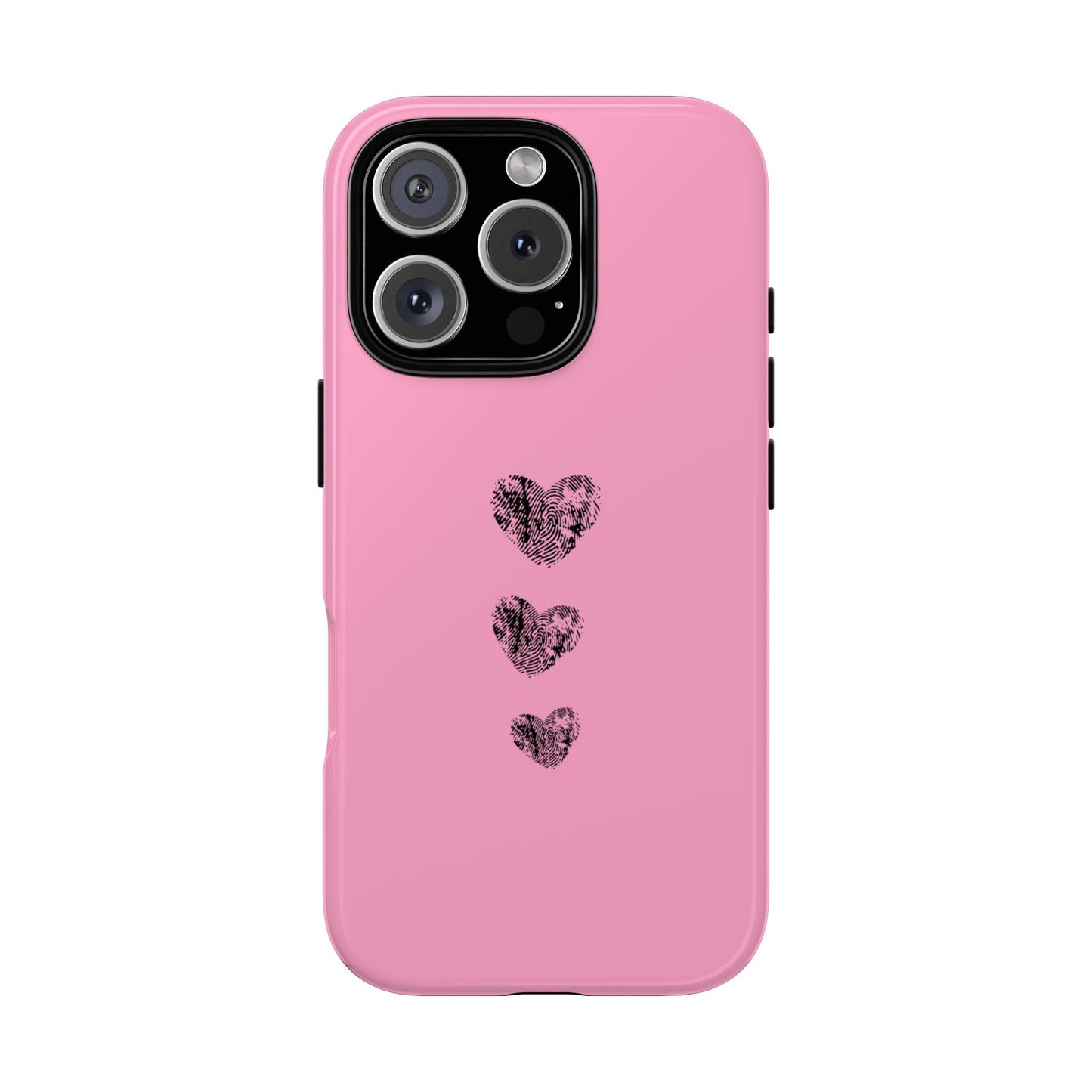 Minimal Heart Thumbprints - Tough Phone Case for iPhone 16 15 14 13 12 11 X Pro Max Mini & Samsung Galaxy S25 S24 S23 S22 S21 S20 Plus Ultra