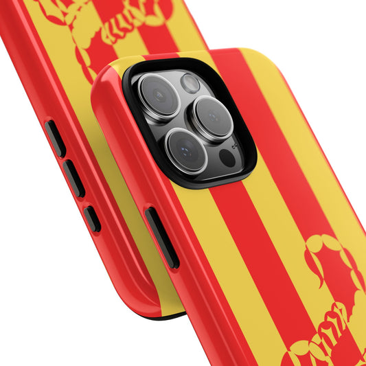 Scorpion Stripe Tough Phone Case - Bold Zodiac Style