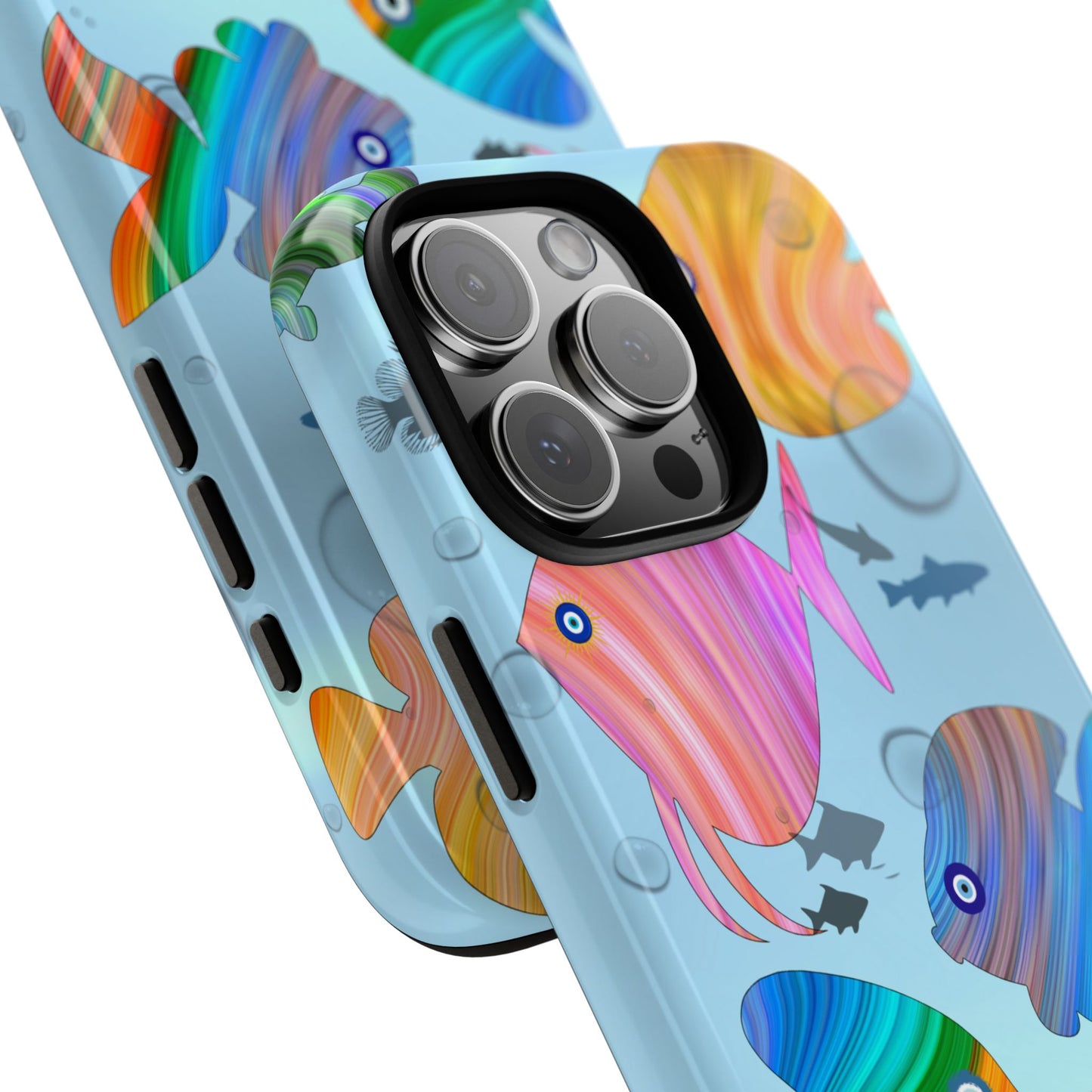 Colourful Fish Tough Phone Case - Vibrant Underwater Art