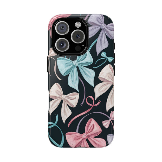 Coquette Bow Phone Case for iPhone 16 15 14 13 12 11 Pro Max, Samsung Galaxy S25 S24 S23 S22 S21 S20 Plus Ultra & Google Pixel