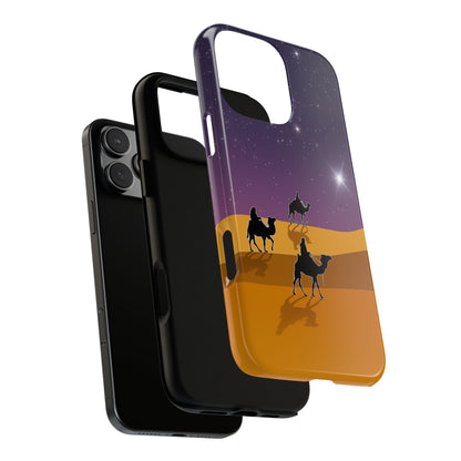 Three Wise Men Tough Phone Case - Star of Bethlehem Desert Night Nativity Scene