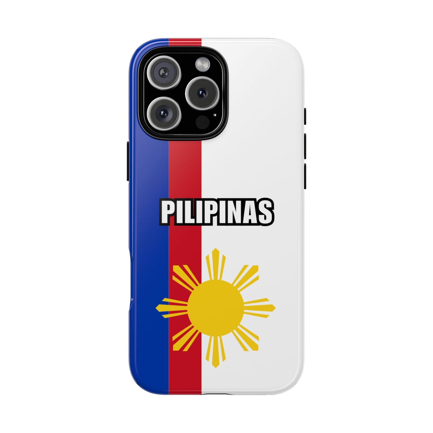 Philippines Flag Tough Phone Case - PILIPINAS Sun Design - Filipino Pride Cover - iPhone Samsung Galaxy Protective Case