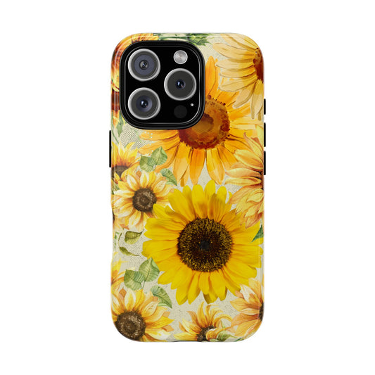Sunflower Phone Case for iPhone 16 15 14 13 12 11 Pro Max, Samsung Galaxy S25 S24 S23 S22 S21 S20 Plus Ultra & Google Pixel 9 6 7 6 Pro XL