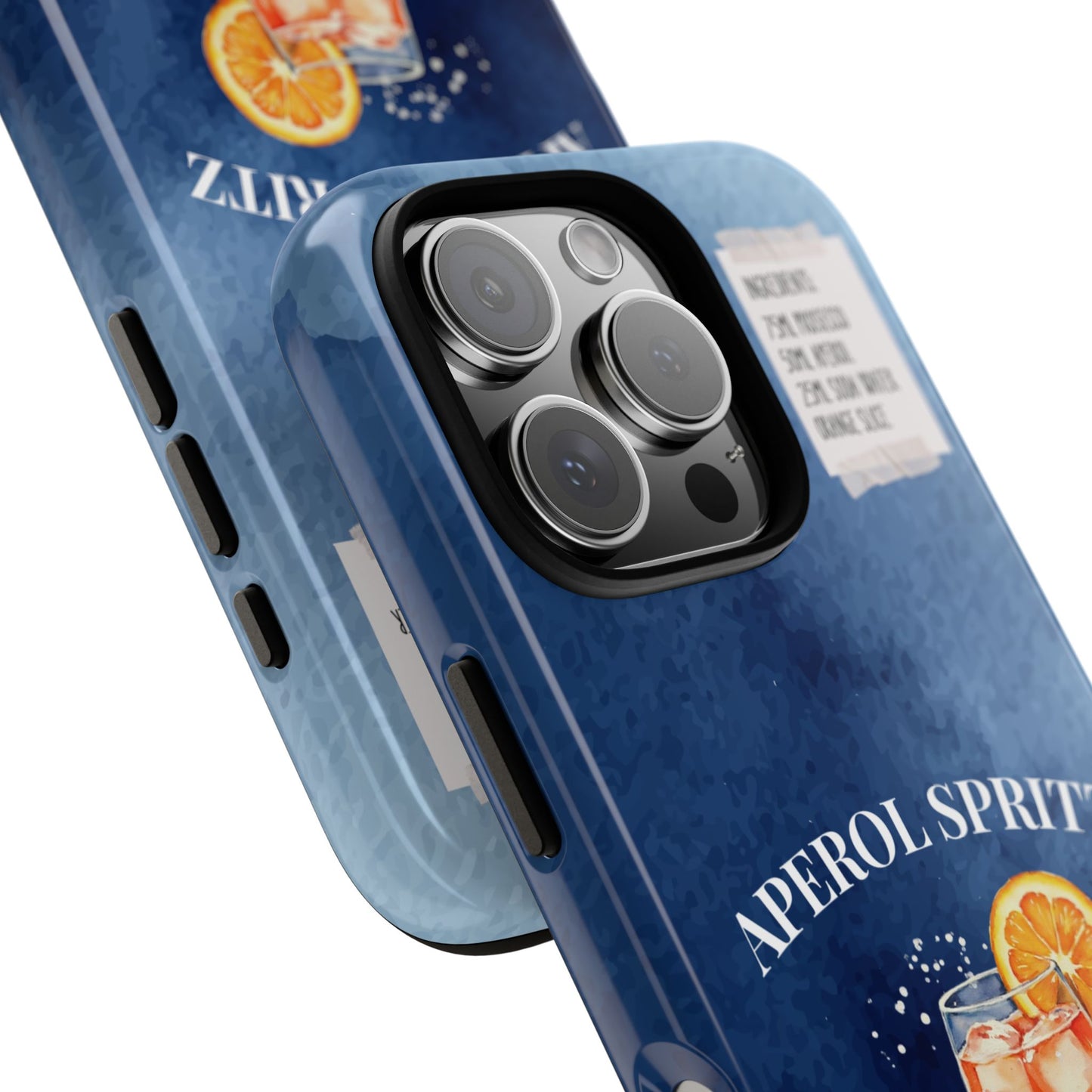 Aperol Spritz Cocktail Tough Phone Case - Funny Sarcastic Drink Recipe Cover for Popular Smartphones