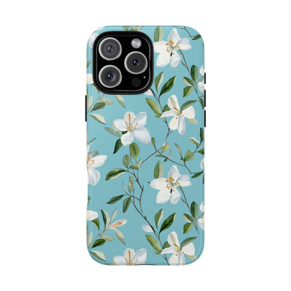Sampaguita Flower Phone Case - Philippines National Flower Design - Floral Tough Case - iPhone Samsung Galaxy Cover