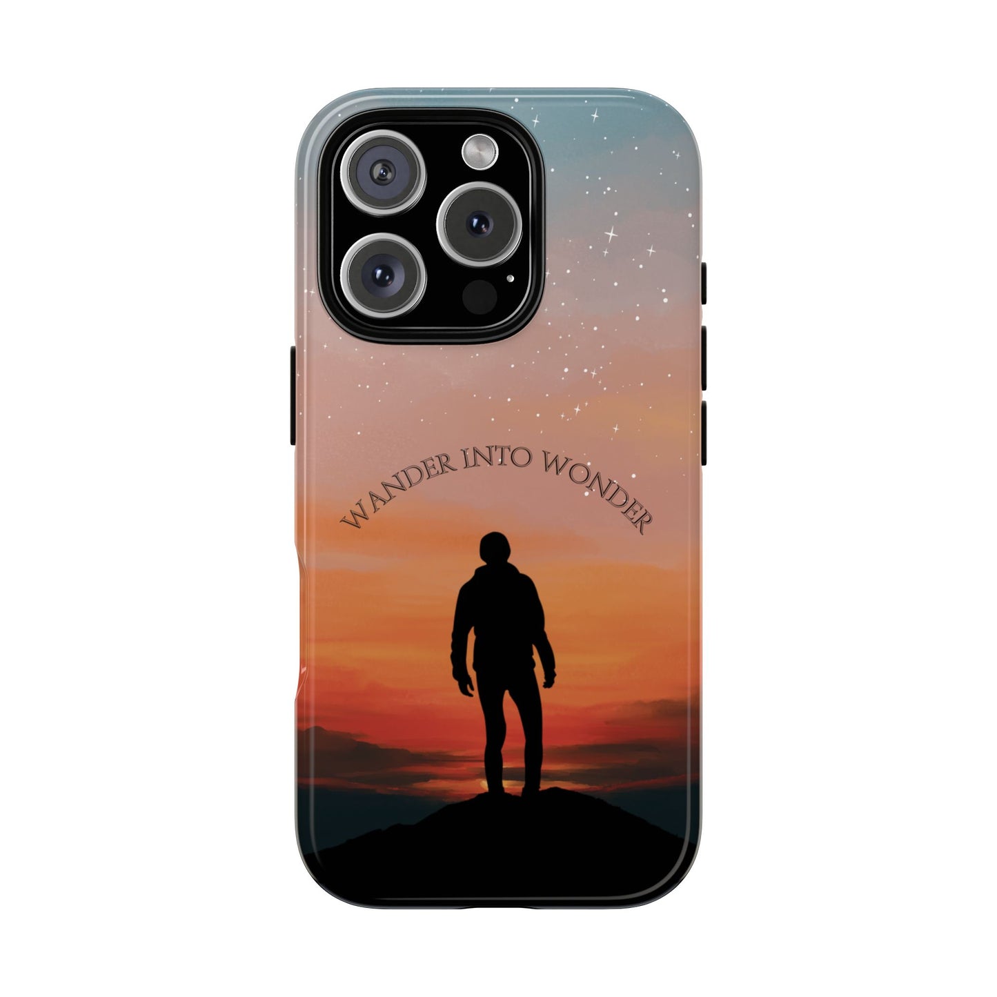 Wander Into Wonder Phone Case - Adventure Quote Cover for Popular Smartphones