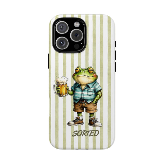 Sorted Frog Phone Case - Pub Frog Beer Illustration Tough Cover