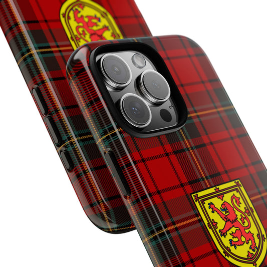Scotland Tartan WC2026 Tough Phone Case - We Are Coming Down The Road - Scottish Lion Rampant Football Fan Cover