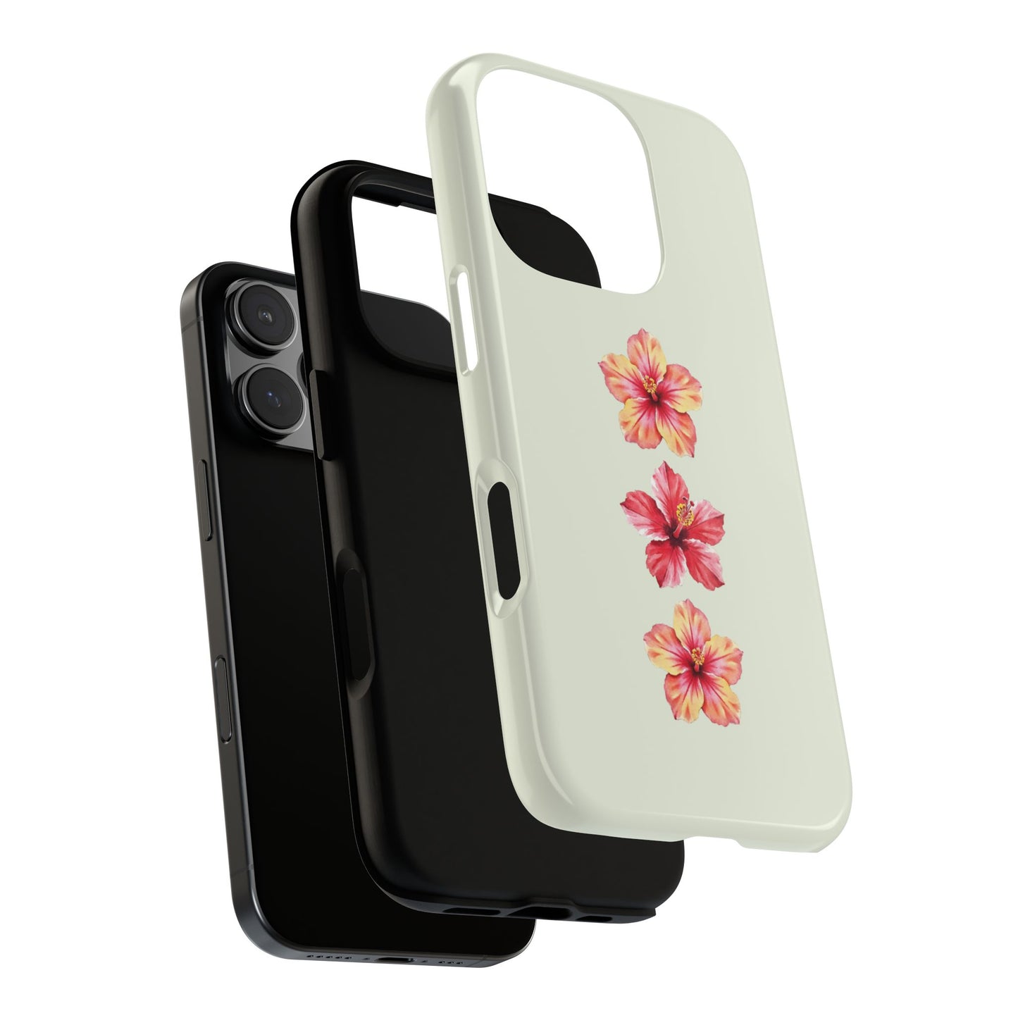 Tropical Hibiscus Flower Phone Case for iPhone 16 15 14 13 12 11 Pro Max, Samsung Galaxy S25 S24 S23 S22 S21 S20 Plus Ultra & Google Pixel