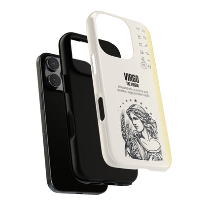 Virgo Phone Case - The Virgin Zodiac Sign - Funny Perfectionist Astrology - Tough Dual Protection Cover