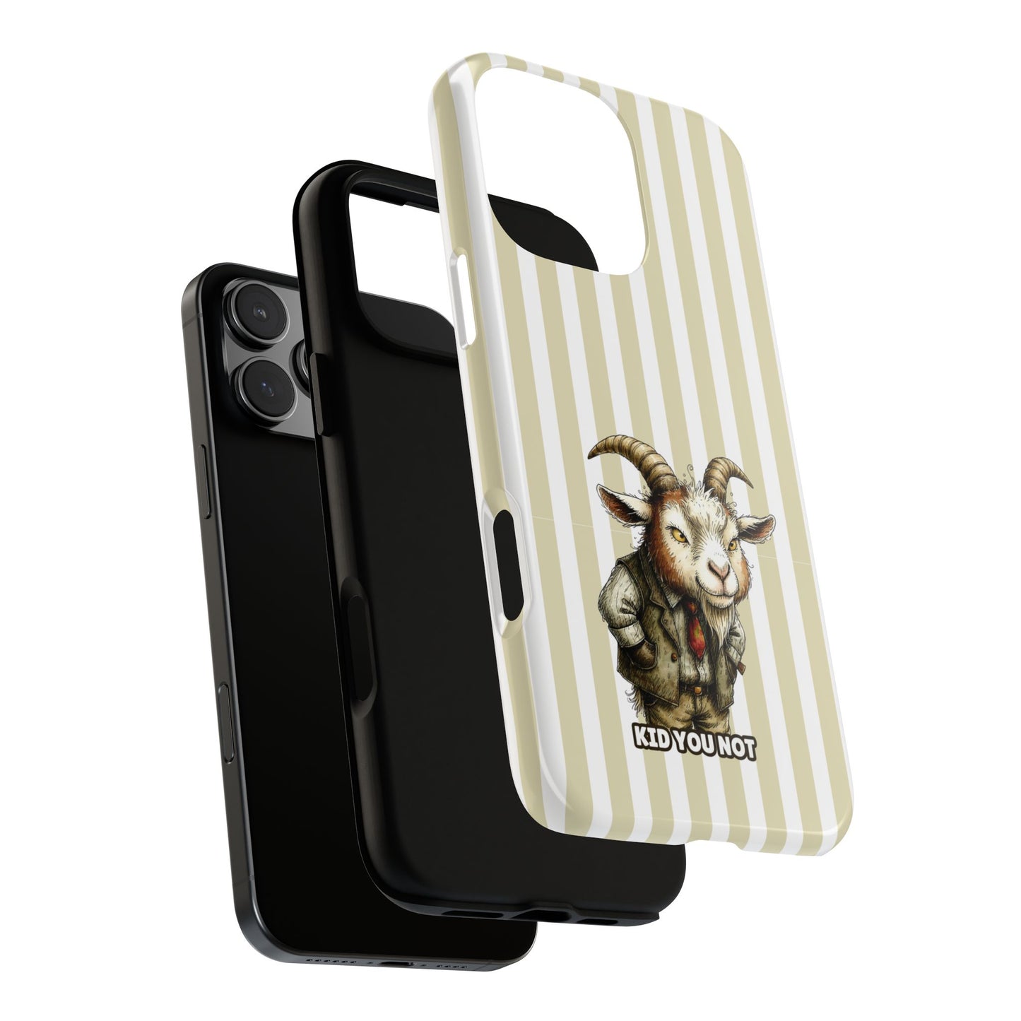 Kid You Not Goat Phone Case - Goat Suit Design - Sarcastic Tough Protective Case