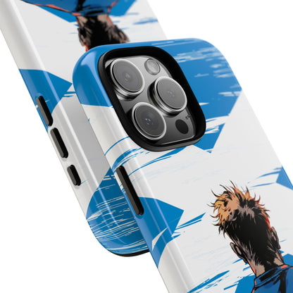 Scotland Football Tough Phone Case - Scottish Fan Art Saltire Design Protective Cover