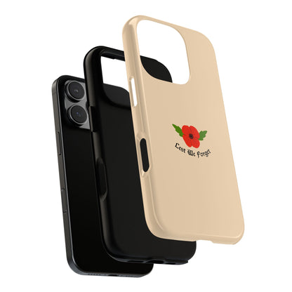 Lest We Forget – Simple Poppy Emblem Tough Phone Case