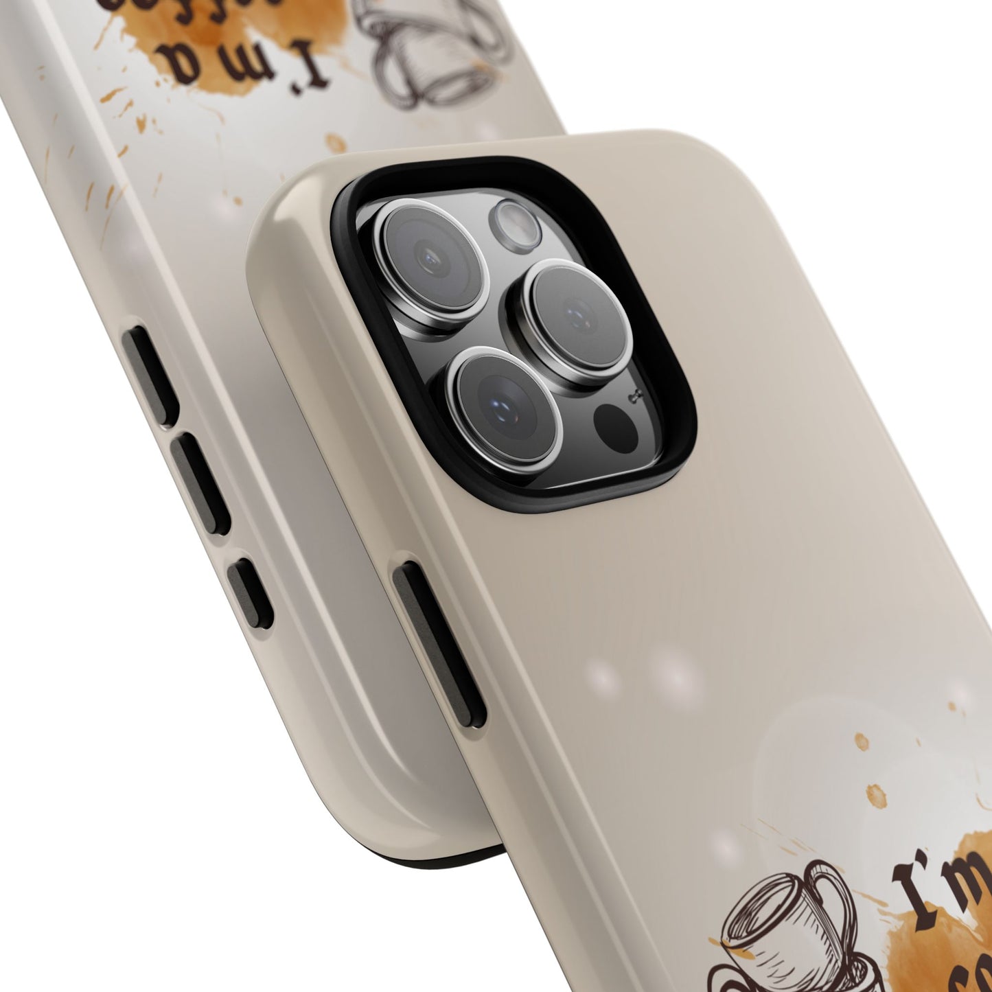 Coffee Girl Phone Case - Fun Coffee Lover Design Cute Tough Case