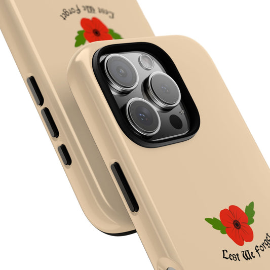Lest We Forget – Simple Poppy Emblem Tough Phone Case