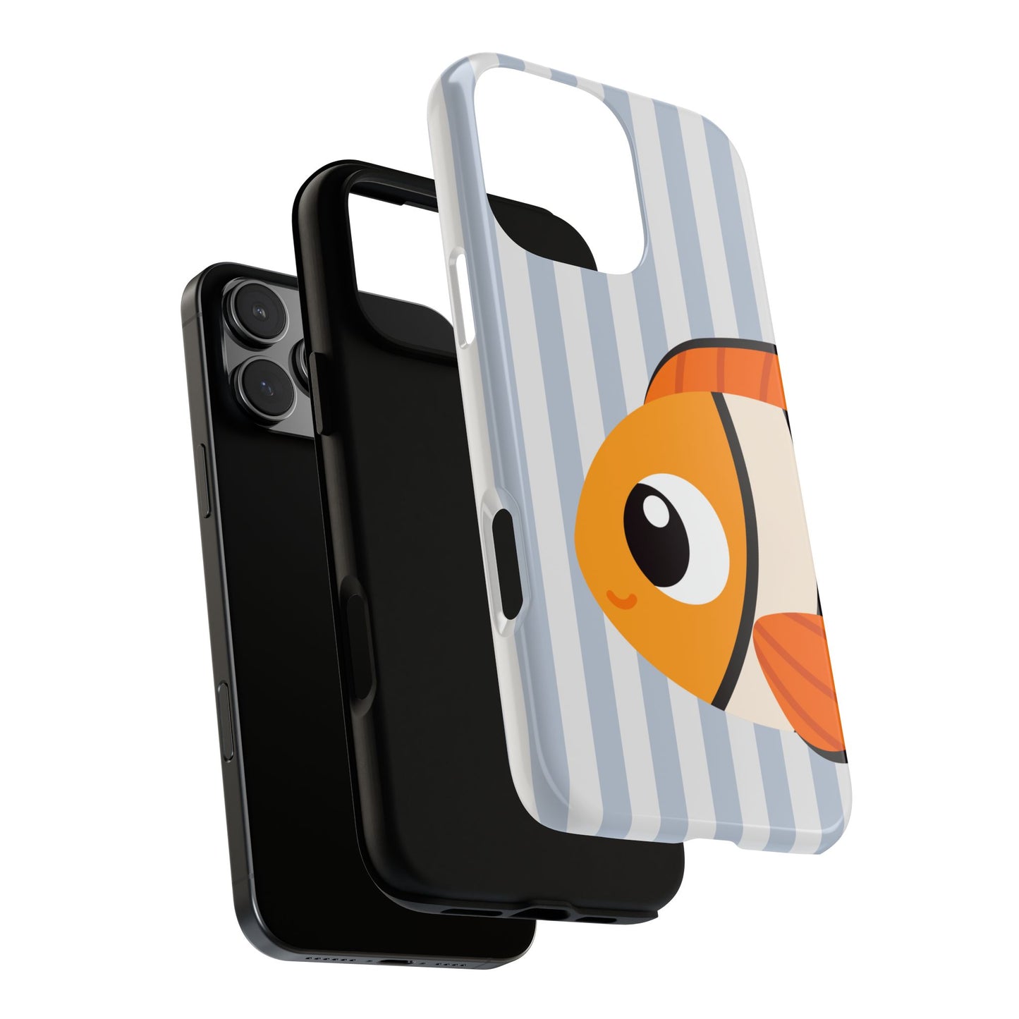 Cute Clownfish Phone Case - Playful Ocean Fish Illustration
