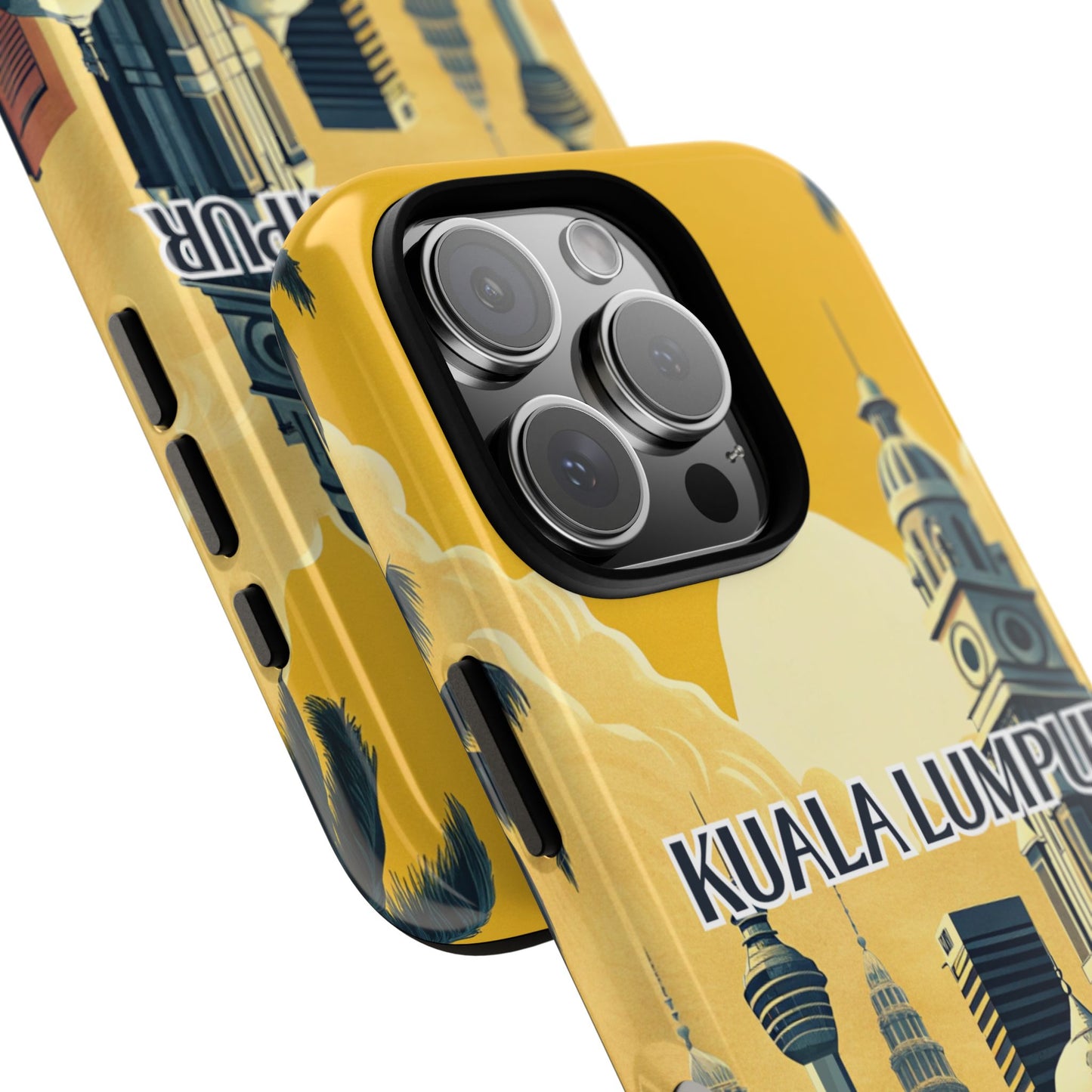 Vintage Kuala Lumpur Travel Phone Case for iPhone 16 15 14 13 12 11 Pro Max, Samsung S25 S24 S23 S22 S21 S20 Plus Ultra and Google Pixel
