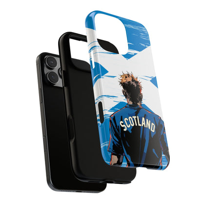 Scotland Football Tough Phone Case - Scottish Fan Art Saltire Design Protective Cover