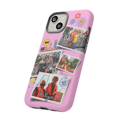 Custom iPhone 14 Case - Personal Photo Collage - Travel Memory Keepsake - Malaysia Theme