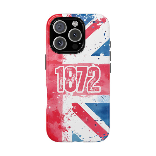 Glasgow Rangers 1872 Phone Case - Union Jack Tough Protective Cover for Popular Smartphones - Rangers FC Gift for Fans
