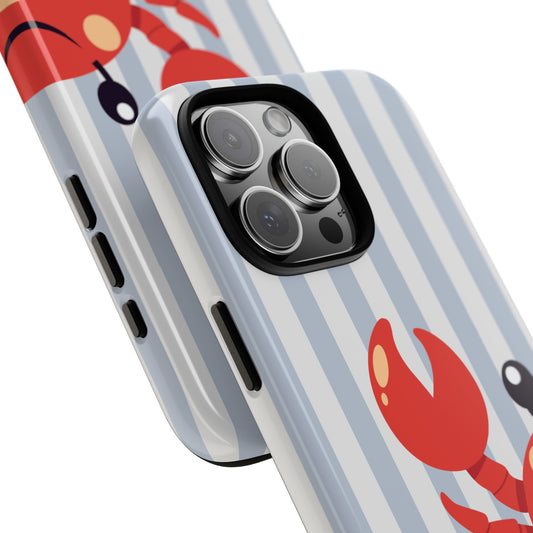 Cute Red Crab Phone Case - Fun Ocean Animal Illustration