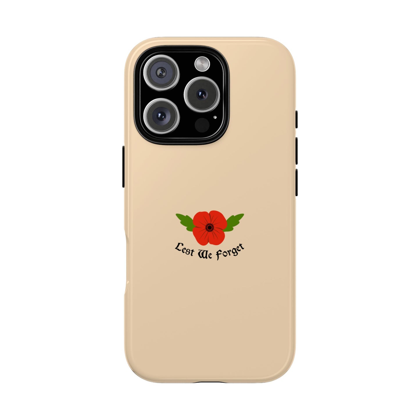 Lest We Forget – Simple Poppy Emblem Tough Phone Case