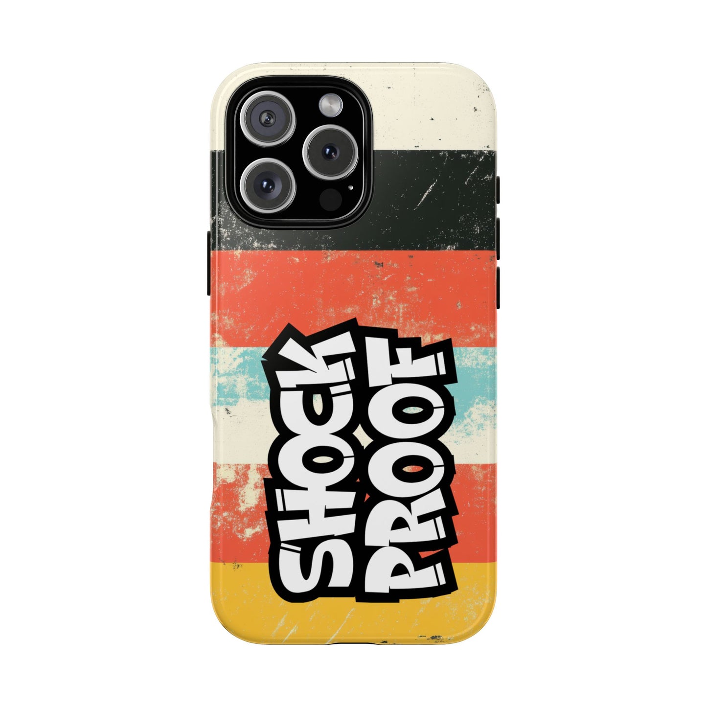 Shock Proof Phone Case - Tough Protective Cover - Bold Typography Statement Design