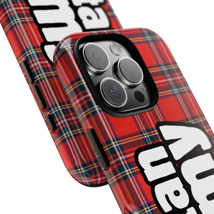 Tartan Army Phone Case - Scottish Pride Red Plaid Design for iPhone & Samsung